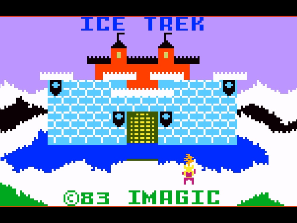Title Screen of Ice Trek for Intellivision
